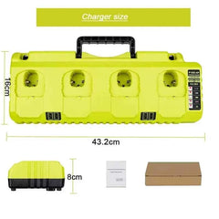 4-port battery charger for Ryobi 18V batteries – image 3