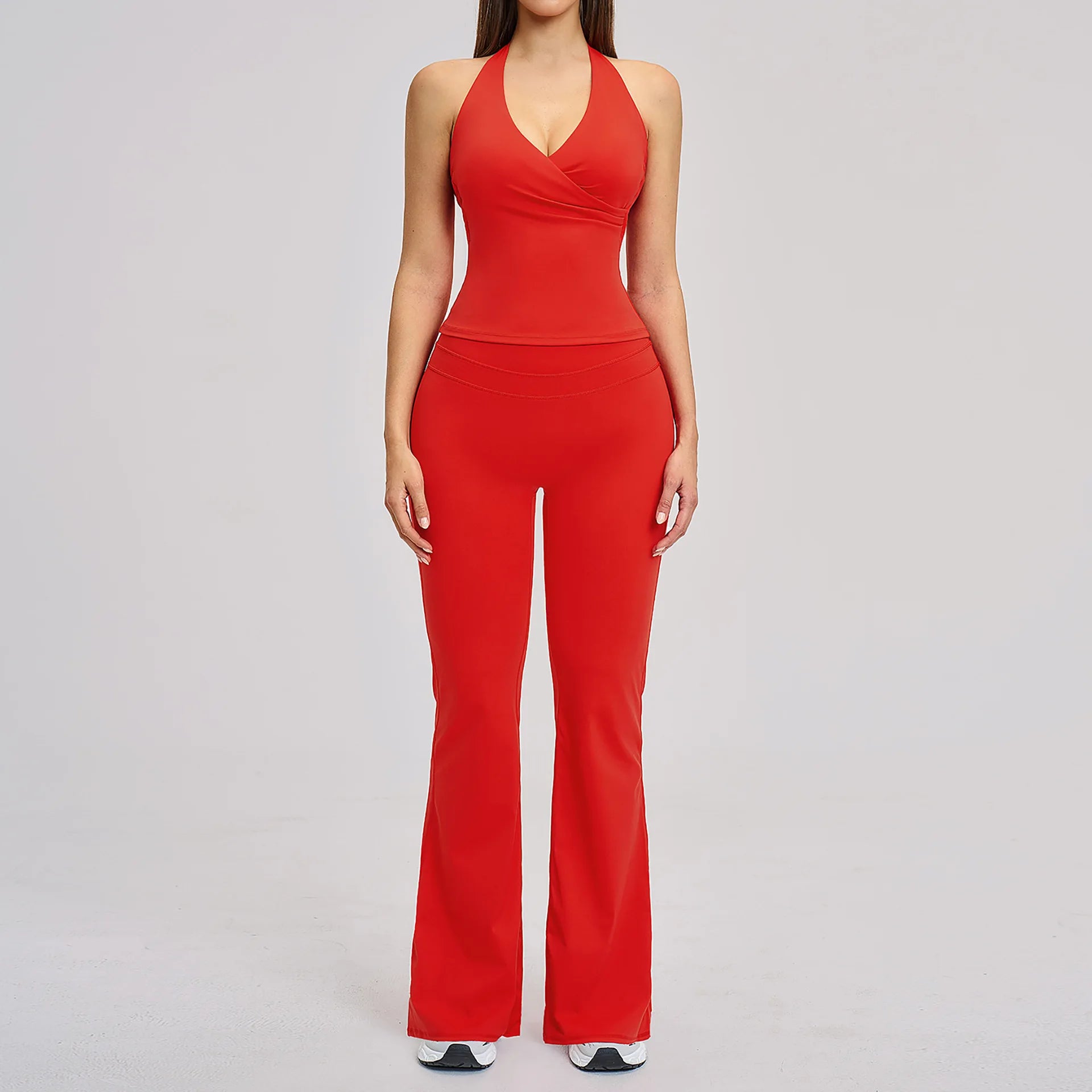 Women's 2-Piece Fitness Tracksuit | Seamless Sports Bra & High Waist Leggings Yoga Gym Set
