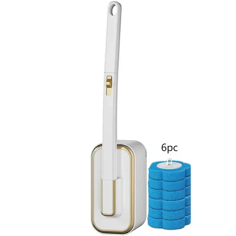 Wall Mounted Toilet Brush Set – Disposable Head System by Snagg A Toilet Brush