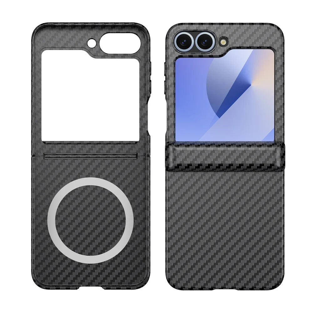Carbon Fiber Magsafe Case For Samsung Galaxy Z Flip 6 - 5 by Snagg A Phone Case