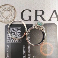 2ct Oval Moissanite Double Ring Set - SnaggIt
