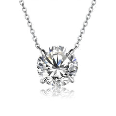 1 Carat Round Brilliant Moissanite Pendant Necklace - SnaggIt