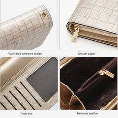 Split Leather Women’s Long Clutch by Snagg It Purses
