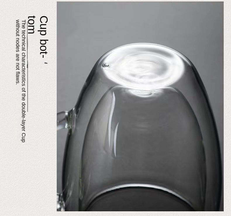 Heat Resistant Double Wall Glass Mug For Coffee by Snagg A Cup