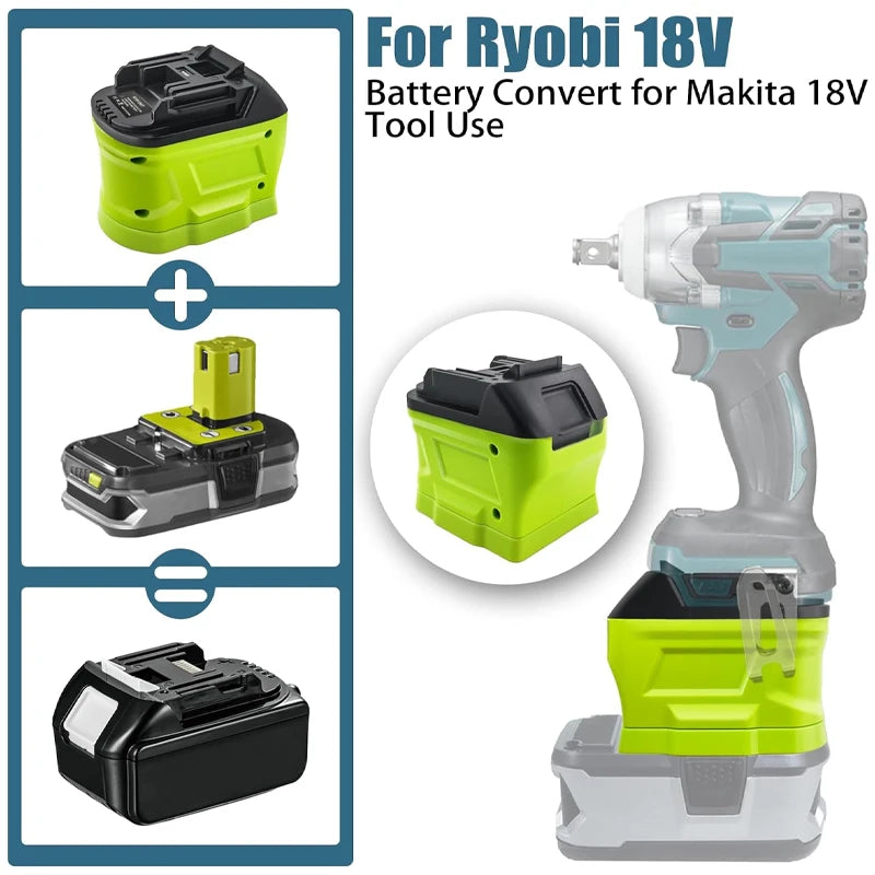 Ryobi 18V battery adapter for Makita, Milwaukee and DeWalt tools – image 7