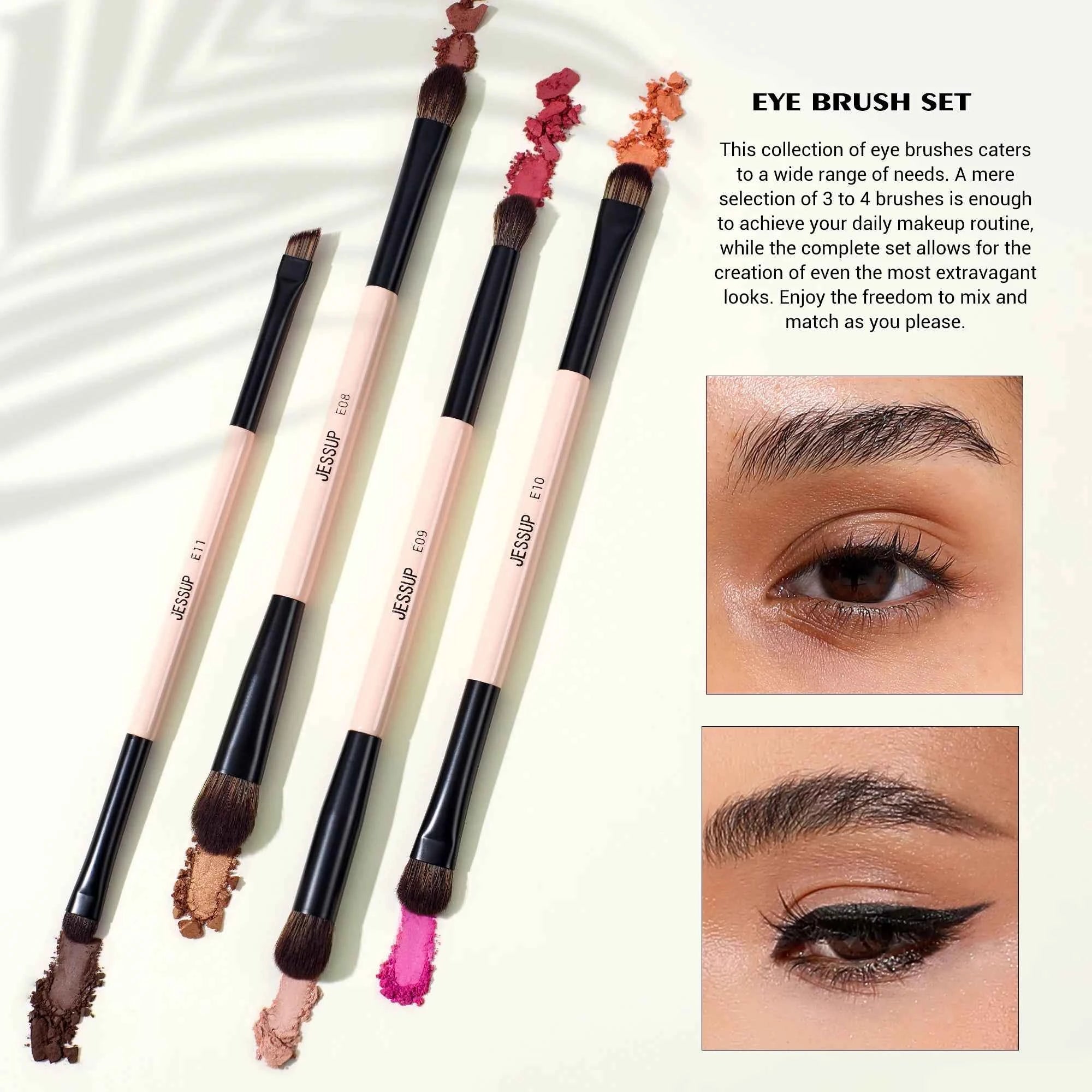 Double Sided Makeup Brush Set (3 / 5 / 7 Piece Options)