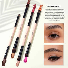 Double Sided Makeup Brush Set (3 / 5 / 7 Piece Options)