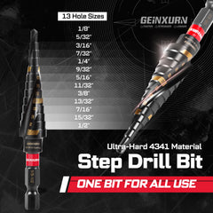 58 Piece DIY Tool Set – Impact Screwdriver Bits, Mini Wrench, Step Drill, Socket Adapter & Bit Holder with Compact Toolbox