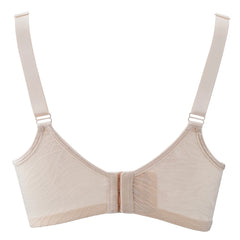 Plus Size Floral Lace Minimizer Bra | Underwire Full Coverage Unpadded High Support