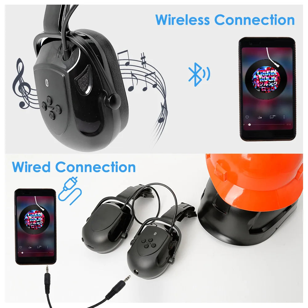 Construction Safety Helmet With Bluetooth 5.0 by Snagg A Safety Helmet