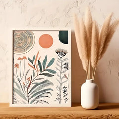 3 Pieces Boho Floral Canvas Prints by Snagg A Print