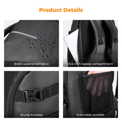 25L Waterproof Camera Backpack with Tripod Strap & Rain Cover – 15" Laptop