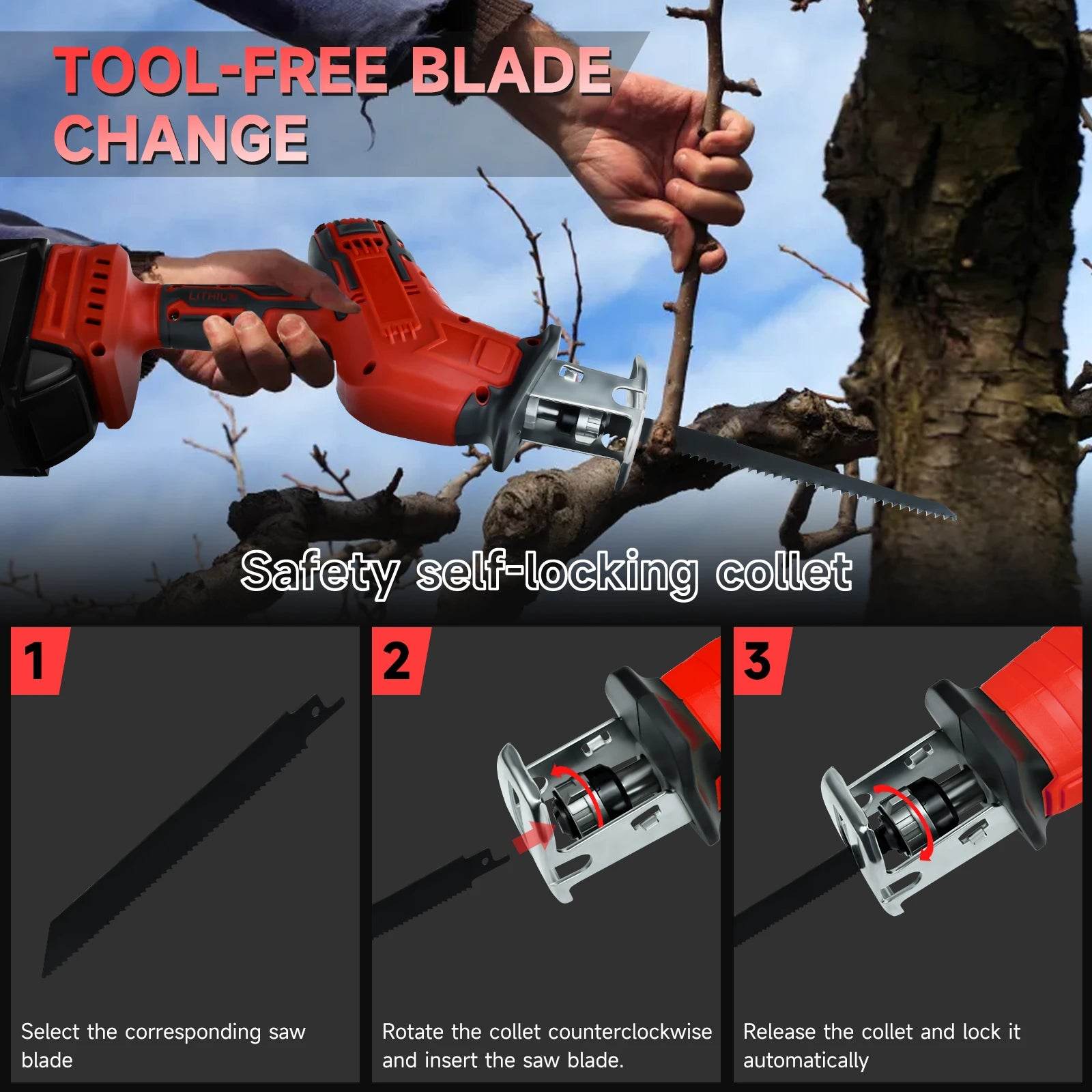 18V Cordless Reciprocating Saw - SnaggIt