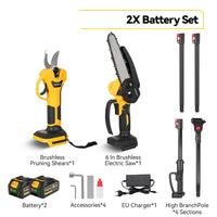 2 in 1 Telescoping Electric Chainsaw & Pruner by Snagg A Chainsaw