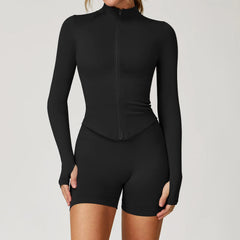 Women's 2/3/4-Piece Seamless Yoga Set | Long Sleeve Tracksuit Sports Bra Gym Leggings Activewear
