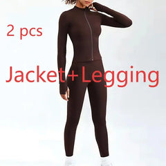 Women's 2/3-Piece Soft Breathable Yoga Set | High Waist Fitness Gym Suit Tracksuit Workout Clothes