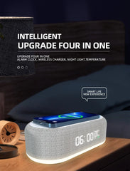 30W Wireless Chargers With Clock & Lamp Night Light by Snagg A Charging Station