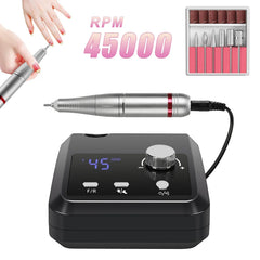 Elite 45,000 RPM Professional Electric Nail Station – High Torque Precision Drill with Dual-Mode Foot Pedal