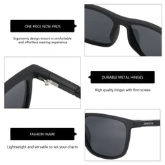Square Polarized Sunglasses for Men by Snagg It Sunglasses