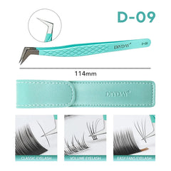 Professional Anti Slip Precision Tweezers – High-Density Fiber-Tip Lash & Brow Tools