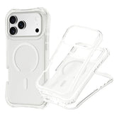 Shockproof Armor 3 in 1 Magnetic Case with Wrist Strap – for iPhone 17 Series - Phone Cases & Covers