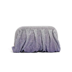 Shiny Rhinestone Crystal Fold Evening Clutch by Snagg It Purses