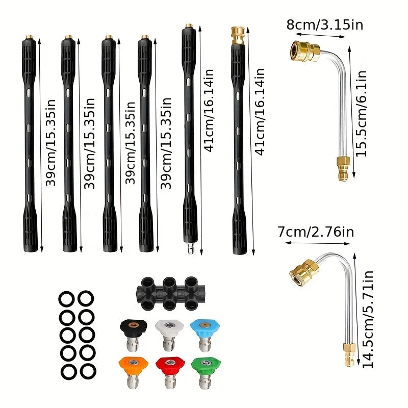 4000 PSI Heavy Duty Pressure Washer Extension Rod Kit by Snagg As Extension Rod