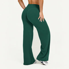 Women's Flared Wide-Leg Yoga Leggings | Seamless Breathable Fitness Versatile Casual Pants