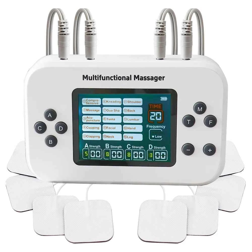 EMS TENS Muscle Stimulator – 4-Channel Electrotherapy Pain Relief Device