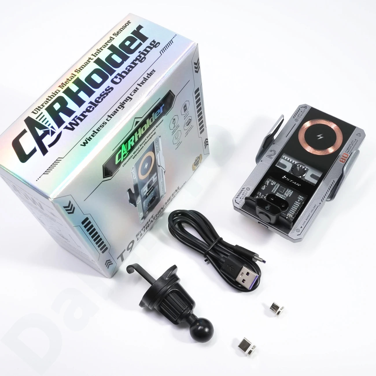 Magnetic Wireless Car Charger Phone Holder by Snagg A Phone Holder