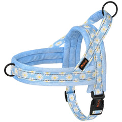 Floral Dog Harness – No Pull, Reflective & Warm by Snagg A Harness