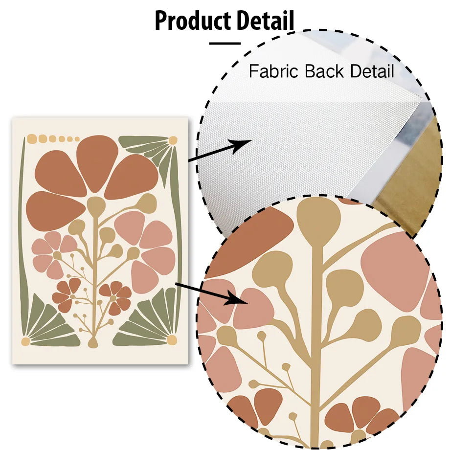 Abstract Flower Market Canvas Print by Snagg A Print