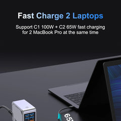 300W GaN Charger USB Type C 6-Port Digital Display by Snagg A Charging Station