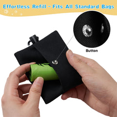 Funny "OH SH*T" Pet Waste Bag Holder | Durable Oxford Fabric Leash Dispenser