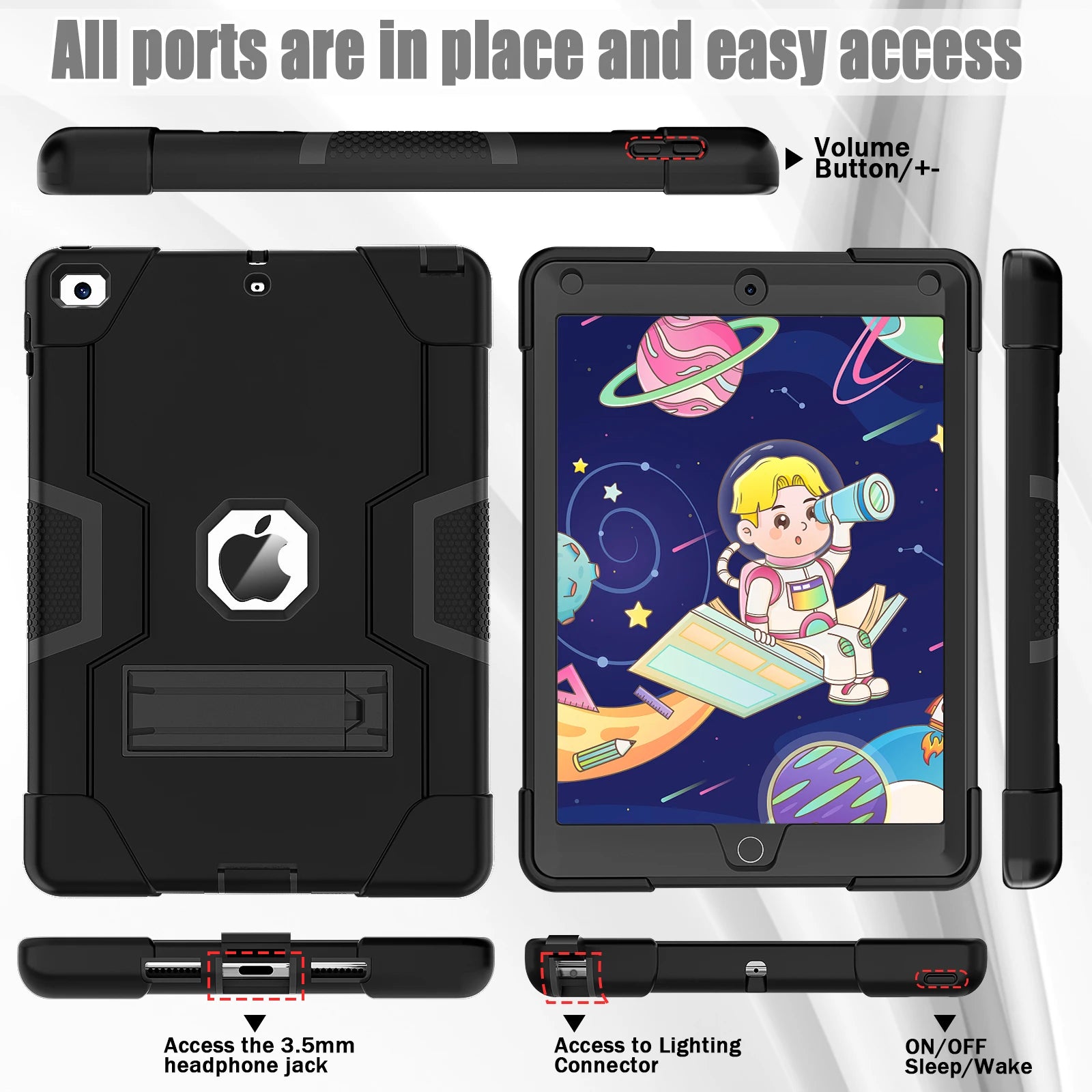 Rugged Shockproof Case For iPad 9.7 by SnaggIt