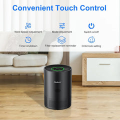 H13 True HEPA Smart Air Purifier | WiFi App Control & PM2.5 Detection