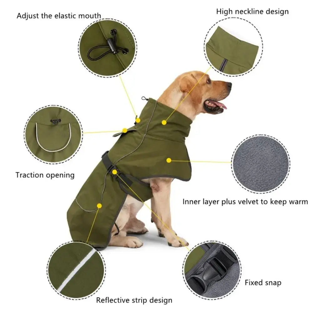 Waterproof Reflective Winter Dog Vest by Snagg A Jacket
