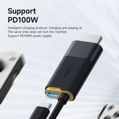 Portable TV Dock – USB-C to HDMI 8K@60Hz HDR, 100W PD for Switch 2, Steam Deck & ROG Ally