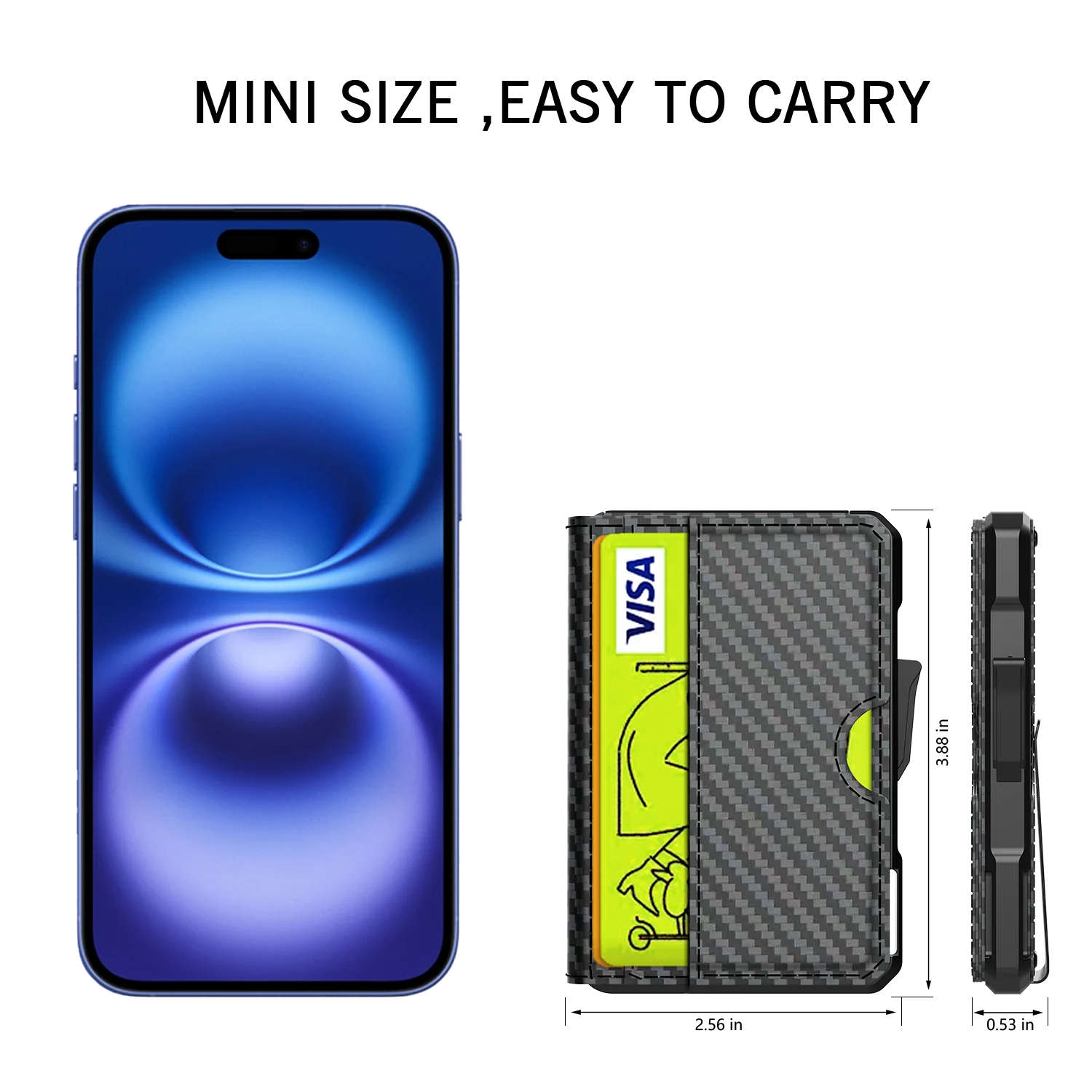 Slim RFID Wallet with Money Clip by Snagg It Wallet