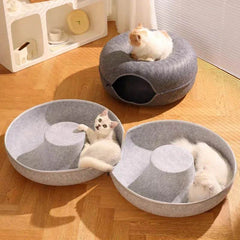 Cat Tunnel Donut Bed - SnaggIt