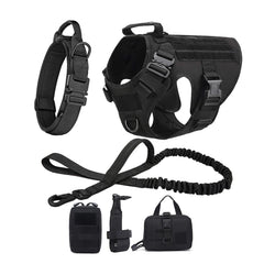 Tactical Dog Harness with MOLLE Pouches – Training Vest for Medium & Large Dogs, German Shepherd