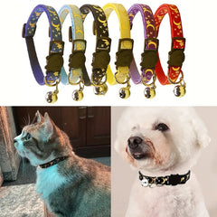 12pcs Adjustable Pet Collars with Star & Moon Print by Snagg A Pet Collars