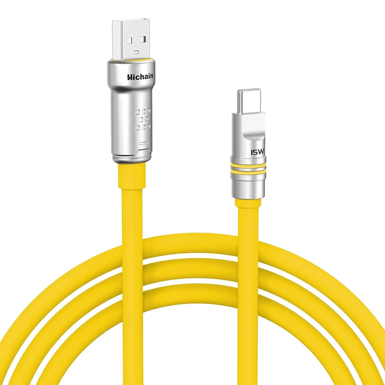 USB-A to USB-C Fast Charging Cable 15W 3A | Liquid Silicone Soft Cable 1.2M/2M for Samsung Xiaomi Huawei