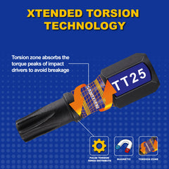 Security Torx Screwdriver Bit Set TT7–TT40 – Magnetic S2 Alloy Steel Impact Bits with Bit Holder