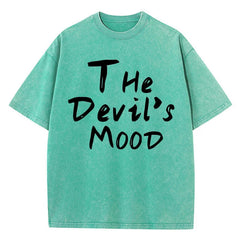 The Devils Mood Print Womans Streetwear T-Shirt