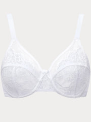 Plus Size Minimizer Bra | Floral Lace Underwire Full Coverage
