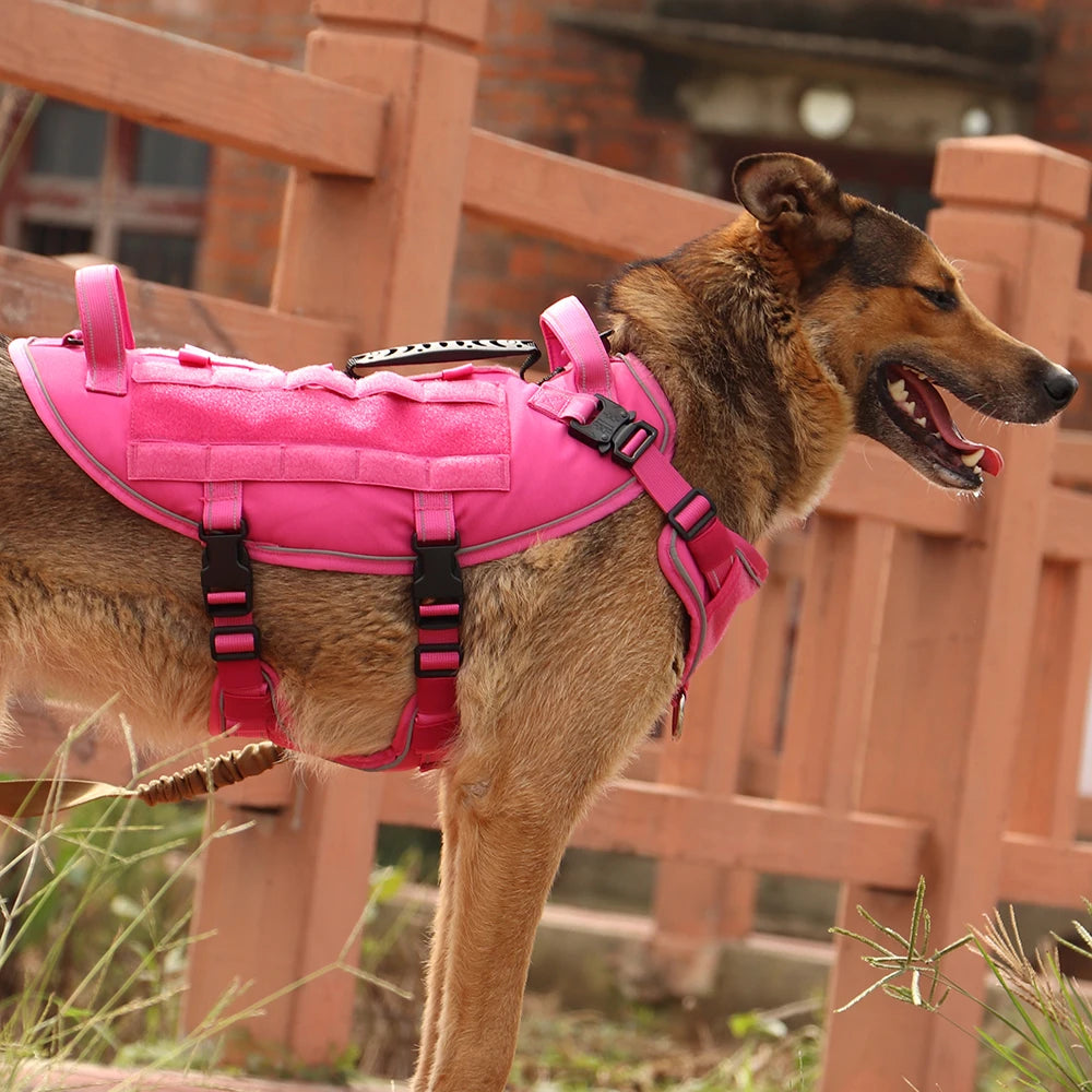 Military Tactical Dog Harness – Escape-Proof, Reflective & Durable by Snagg A Harness