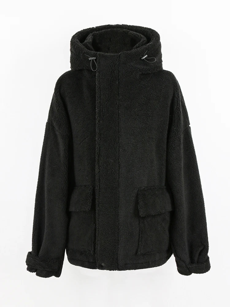 Oversized Sherpa Jacket with Hood by Snagg A Jacket