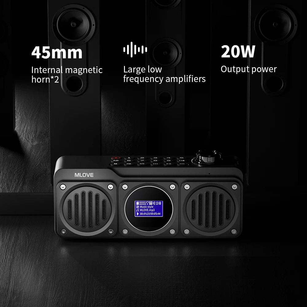 Portable Bluetooth Speaker with FM Radio by Snagg A Portable Speaker