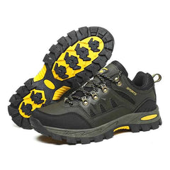 Unisex Leather Hiking Shoes – Autumn & Winter Trekking Shoes with EVA Insole & Rubber Sole